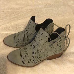 Brand new gray booties !!